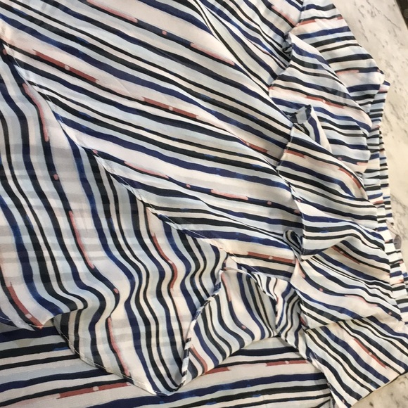 12 Thompson, Pull-on Beautiful striped skirt. Size medium, with ruffle trim - Picture 2 of 10
